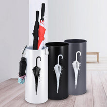 Load image into Gallery viewer, Household Simple Iron Round Umbrella Stand Moisture Storage Bucket Umbrella Receiving Rack For Home Hallway Entryway Office