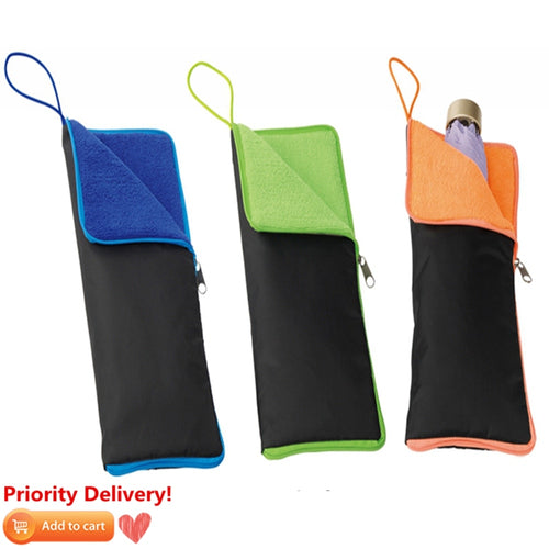 Waterproof Umbrella Storage Organizer Cover Case Folding Umbrella Bag Super Water-Absorbent Umbrella Case Umbrella Cover