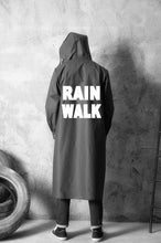 Load image into Gallery viewer, JPZYLFKZL Stylish EVA Black Adult Raincoat Alan Walker Pattern Outdoor Men&#39;s Long Style Hiking Poncho Environmental  rain coat