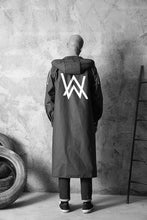 Load image into Gallery viewer, JPZYLFKZL Stylish EVA Black Adult Raincoat Alan Walker Pattern Outdoor Men&#39;s Long Style Hiking Poncho Environmental  rain coat