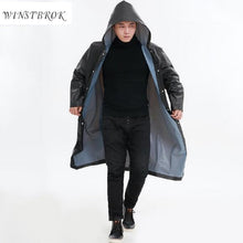 Load image into Gallery viewer, WINSTBROK Waterproof Rain Coat Men Women Impermeable Raincoat Hooded Women Long  Rainwear Men Poncho Raincoats Rain Coat