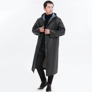 WINSTBROK Waterproof Rain Coat Men Women Impermeable Raincoat Hooded Women Long  Rainwear Men Poncho Raincoats Rain Coat